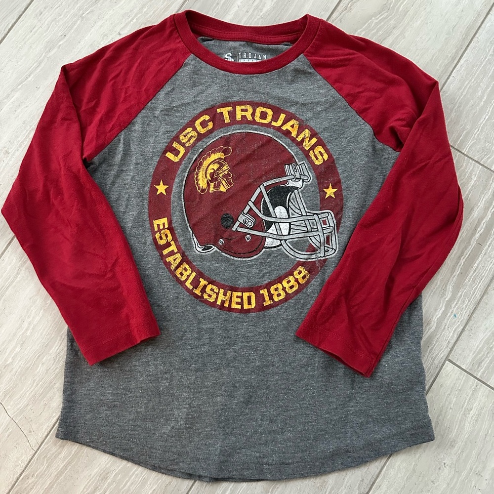 USC Trojan rugby shirt, size S (6-7)